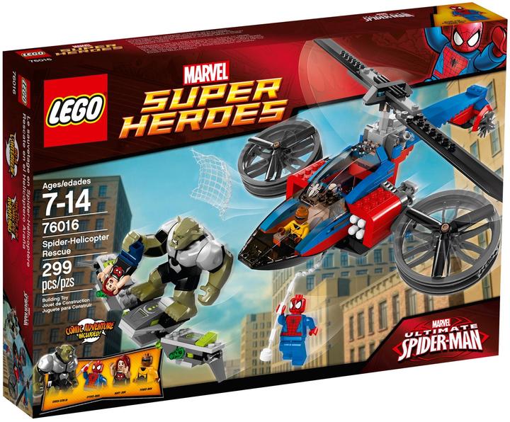Produktbild LEGO Super Heroes Rettung mit dem Spider-Helikopter (76016, LEGO Marvel)