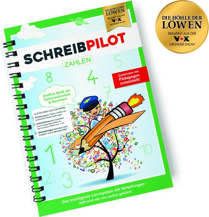 Produktbild Die Höhle der Löwen Schulheft Schreibpilot DIN-A4 Zahlen (A4, Gepunktet)