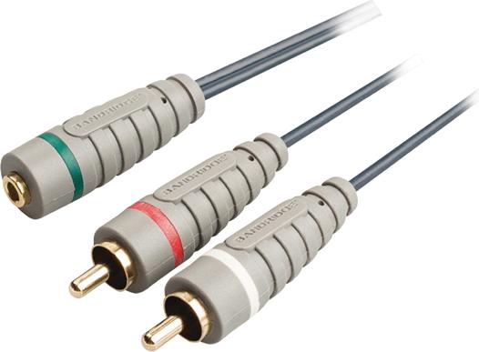 Actual product image Bandridge Audio BAL3501 (1 m, 3.5mm jack (AUX), Cinch)