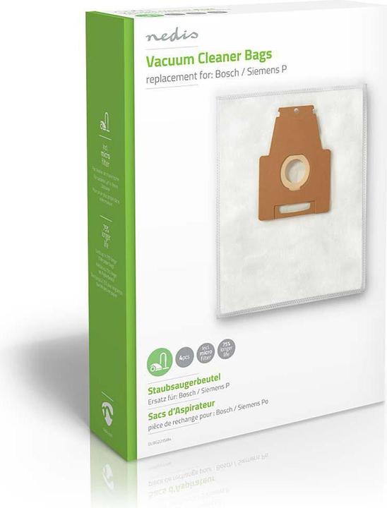 Produktbild Nedis Staubsaugerbeutel für Bosch / Siemens P (4 x)