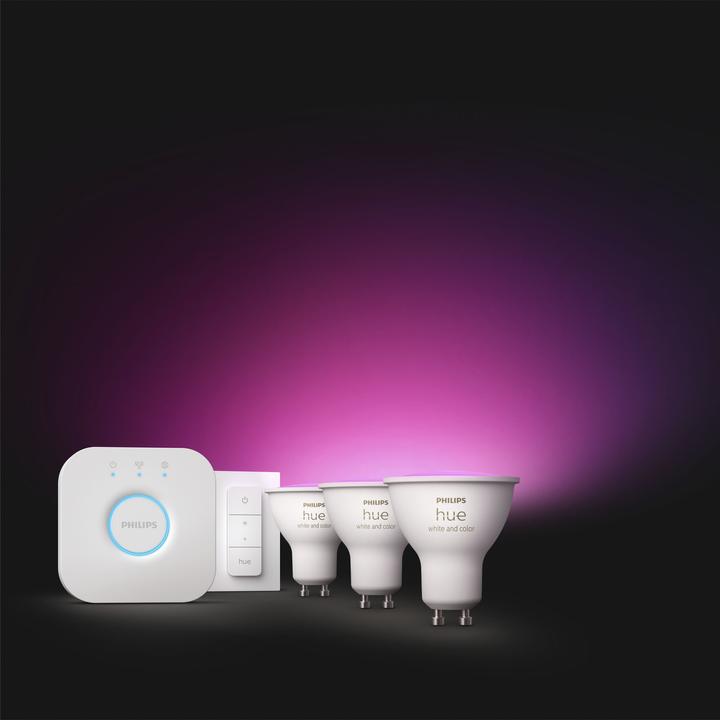 Actual product image Philips Hue White & Colour Ambiance Starter Set (GU10, 4.20 W, 400 lm, 3 x, E)