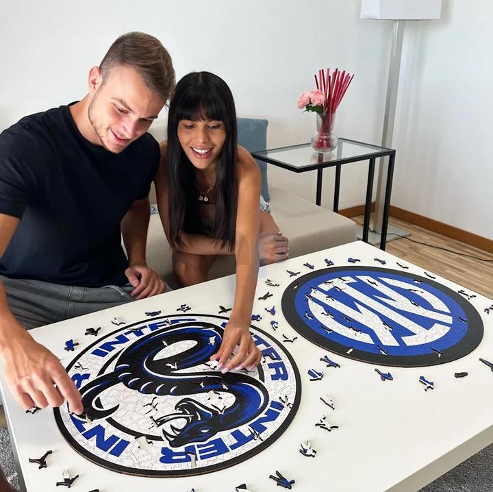Image du produit Iconic FC Inter Milan - Logo avec serpent - Puzzle en bois Taille L (500 pièces) (500 pièces)