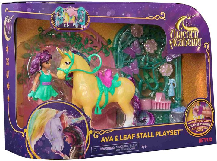 Image du produit Unicorn Academy - Kit de jeu d'écurie pour petite poupée Ava & Leaf