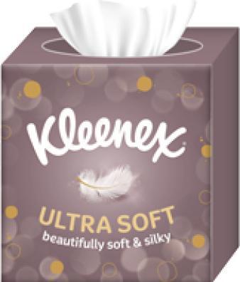 Kleenex Ultrasoft Kosmetiktücher Würfel Trio