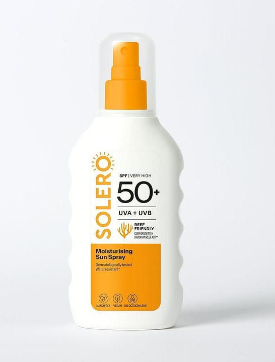 Produktbild Solero Sonnenspray feuchtig SPF50+ 200ml (Sonnenspray, SPF 50+, 200 ml)