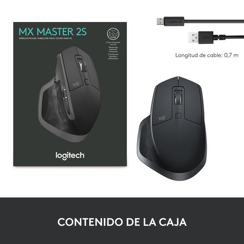 Actual product image Logitech Maus MX Master 2S - Schwarz (Wireless)
