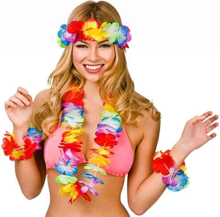 Image du produit Wicked Costumes Aloha Hawai Hula Set 4 pièces multicolore