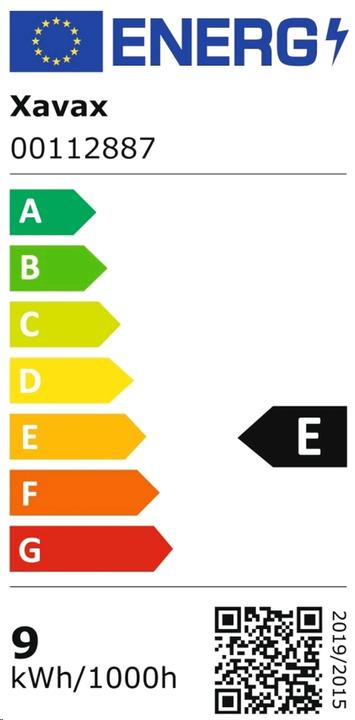 Energie-Label Xavax Lampe (G13, 9 W, 1080 lm, 1 x, E)