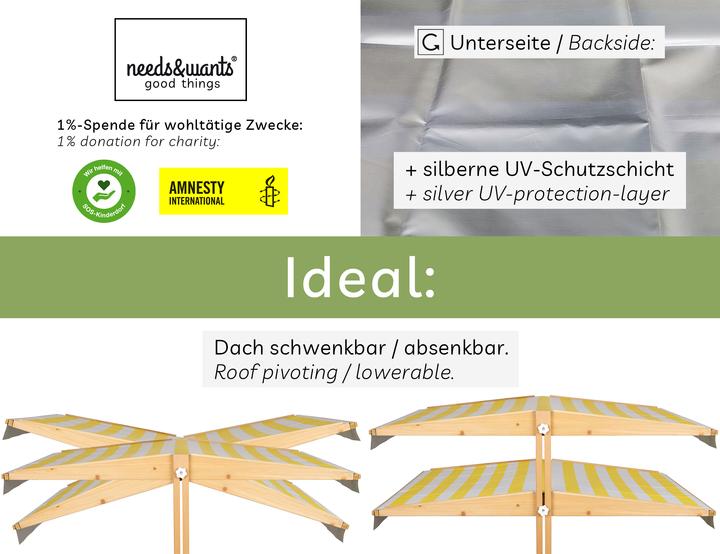 Image du produit Needs&Wants Sunplaya4" avec toit et couverture