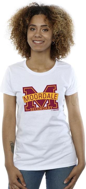 Immagine prodotto Netflix Sex Education Moordale Cracked M Logo 2 Maglietta Donna (XXL)