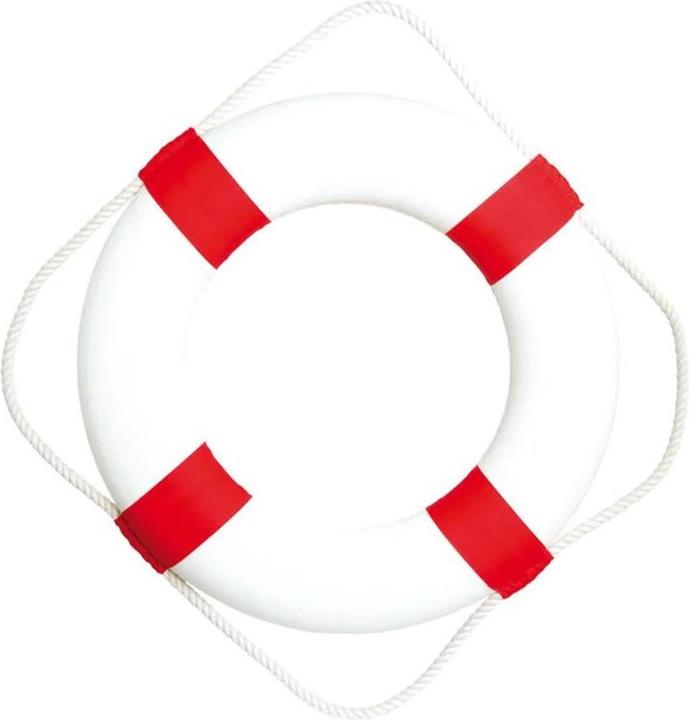 Immagine prodotto Dekomat Salvagente Hanger Ø 50 cm, Rosso/Bianco (12 x 54 x 57 cm)