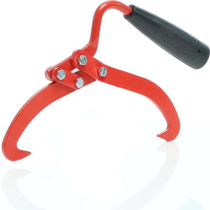 Image du produit XPOtool Pince Lève-bûches manuelle jusqu’à 75kg Aide de chargement pour Bois rond Ø19cm max. Poignée (340 mm)