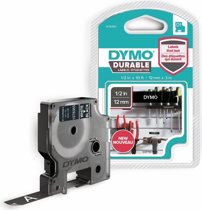 Produktbild Dymo D1 (1.20 cm, Schwarz)