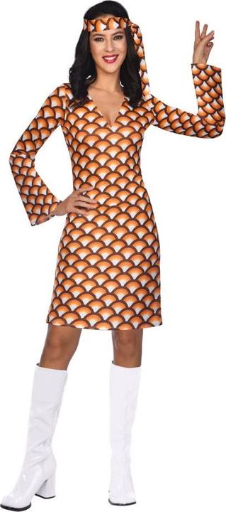 Produktbild Amscan Hippie Girl Cyntia Damenkostüm orange (W36/L38)