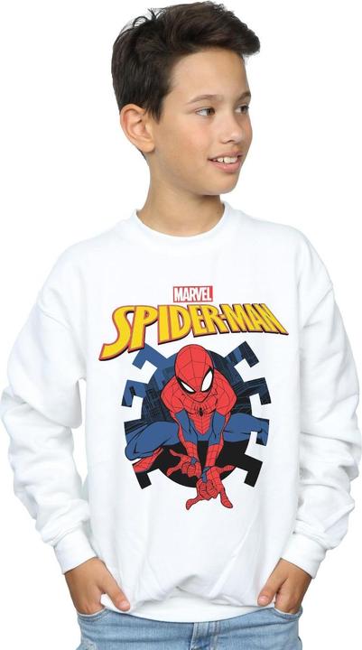 Produktbild SpiderMan Web Shooting Emblem Logo Sweatshirt Jungen (140, 146)