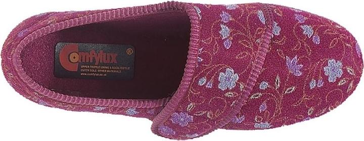 Immagine prodotto Comfylux Pantofole Sally con motivo floreale e chiusura in velcro, vestibilità extra-large (36)