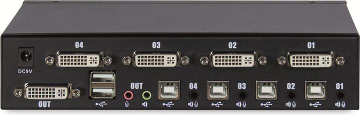 Immagine prodotto Intertech KVM KVM-AS-41DA 4x DVI-I 8x 3pin 3.5mm jack 2x USB