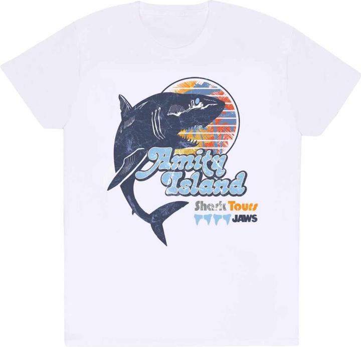 Immagine prodotto JAWS Amity Island Tours Maglietta Squalo Adulto Unisex (XXL)