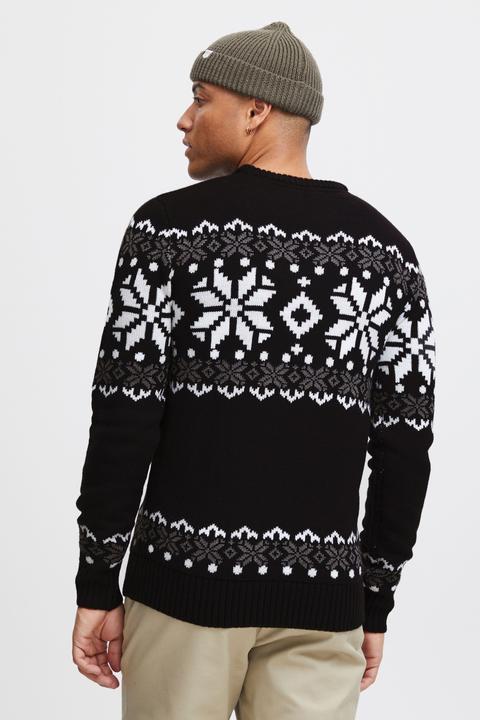 Actual product image Solid Norwig Men's Jumper Chunky Knit Pullover With Crew Neck (XL)