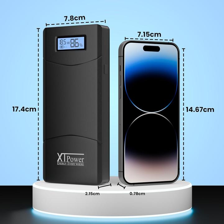 Produktbild Xpower XTPower XT-20000 QC3 Powerbank 20400 mAh Li-Ion USB, DC-Buchse 3.5mm Schwarz (20000 mAh, 65 W, 75.48 Wh)