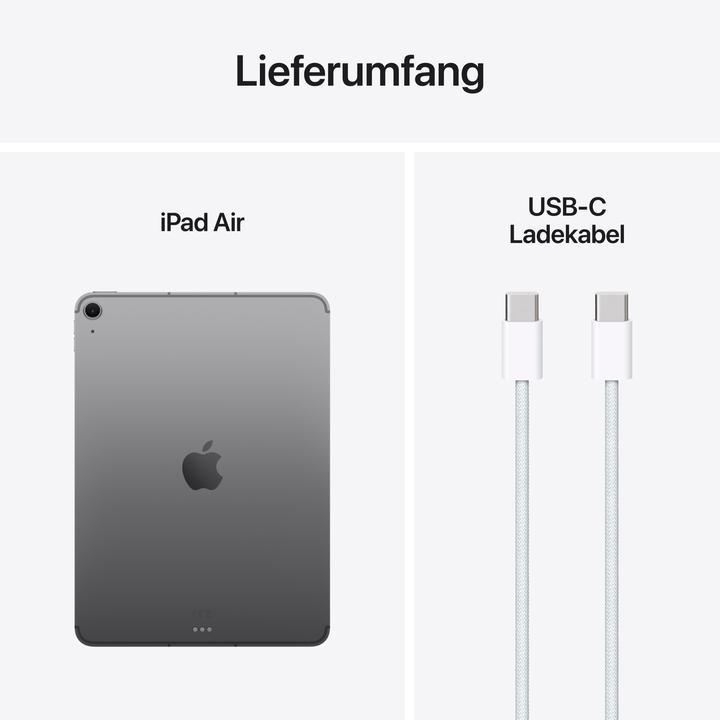 Image du produit Apple iPad Air 11 2025 (M3) (5G, 11", 256 Go, Gris sidéral)