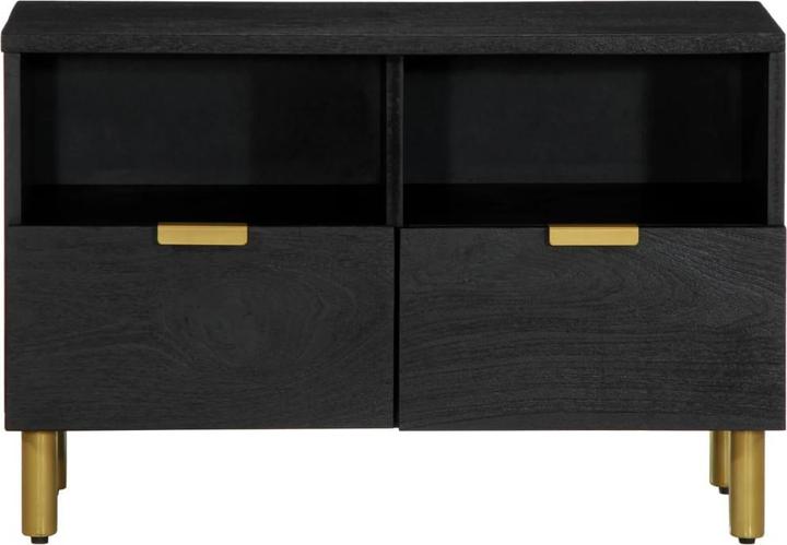 Immagine prodotto VidaXL Mobile TV Mobile TV basso Tavolo TV in legno nero (70 x 33 x 46 cm)