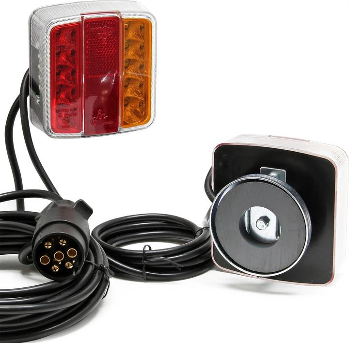 Immagine prodotto Wiltec LED Rückleuchte 7-polig 12V Magnet Anhänger PKW Rücklicht Beleuchtung