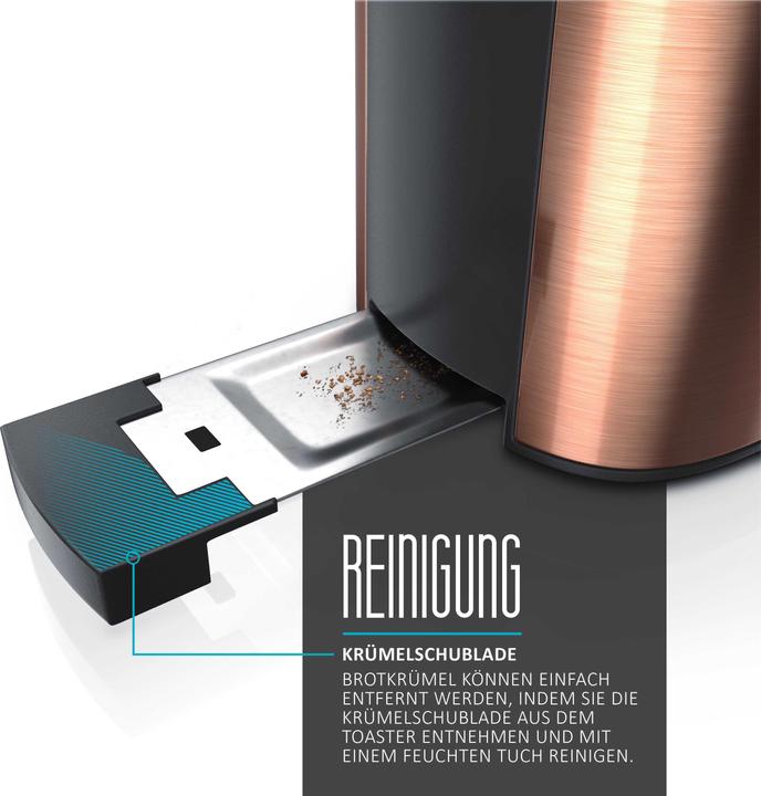 Produktbild Arendo Langschlitz Toaster FRUKOST Copper