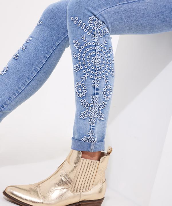 Actual product image Joe Browns Metallic Floral Skinny Jeans (44)