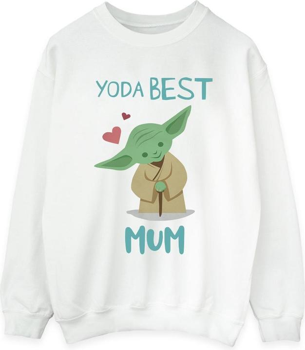 Actual product image Star Wars Womens/Ladies Yoda Best Mum Sweatshirt (L)