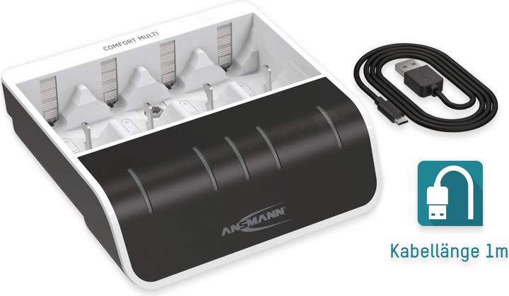 Actual product image Ansmann Comfort Multi Charger (1 pcs., C, D, AAA, AA, 800 mAh, Chargers without battery)