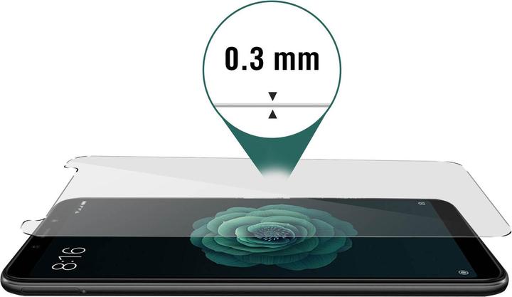 Produktbild Avizar Kristallklare Folie, Glas-Displayschutz (1 Stück, Xiaomi Mi A2)