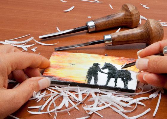 Actual product image Carving Colors Model "Cowboy