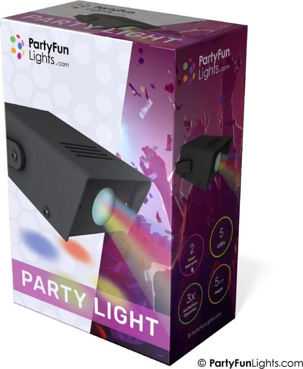 Actual product image PartyFun Lights Party Fun Lights - Mini projector disco lamp - 12.5cm