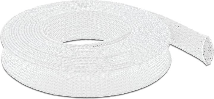 Produktbild Delock Geflechtschlauch dehnbar 10 m x 25 mm weiss (Kabelschlauch, 1000 cm)