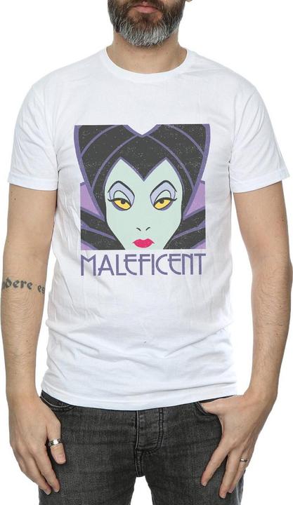 Actual product image Disney Mens Maleficent Cropped Head T-Shirt (XXL)
