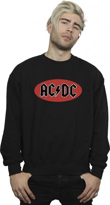 Actual product image AC/DC Mens Red Circle Logo Cotton Sweatshirt (XXL)