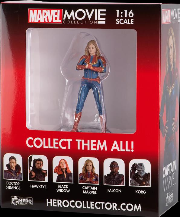 Actual product image Thumbs Up ThumbsUp! action figure Captain Marvel 1:16 blue/red