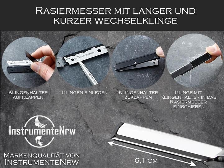 Image du produit InstrumenteNrw Rasiermesser mit Wechselklingen