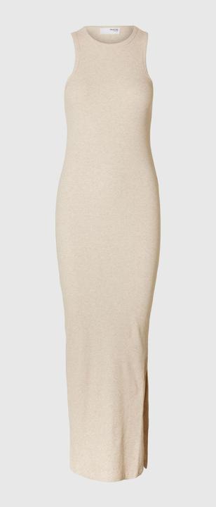 Actual product image Selected Femme Rippmuster Baumwoll Maxikleid (S)