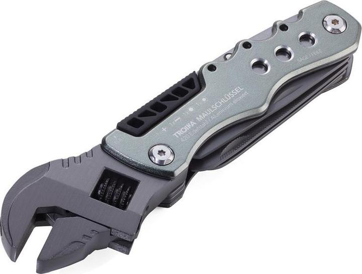 Produktbild Troika MAULSCHLÜSSEL Multi-tool with 12 functions, matt grey (12 Funktionen)