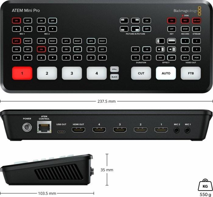 Actual product image Blackmagic ATEM Mini Pro