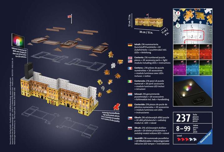 Produktbild Ravensburger Buckingham Palace bei Nacht (216 Teile)