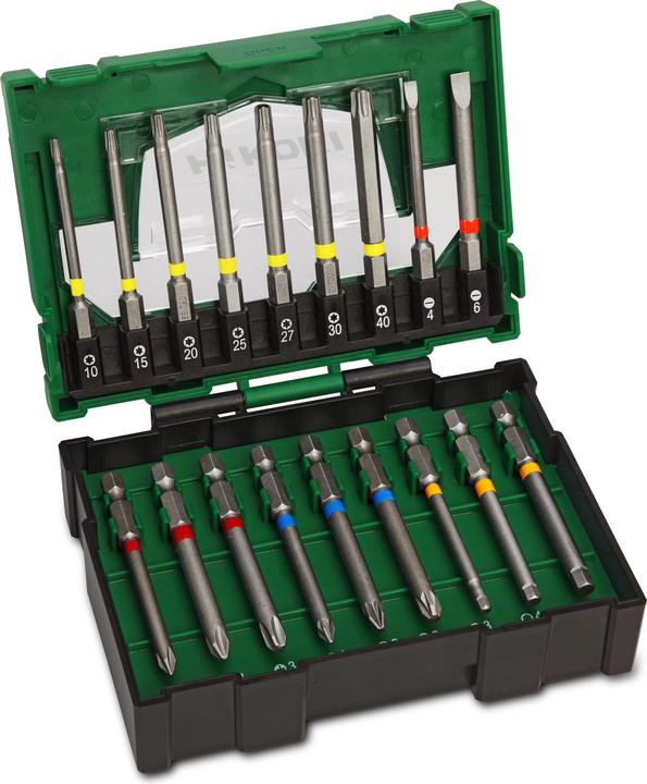 Produktbild Hikoki Bit Box 18-tlg 75 mm (Maxi) (PZ1 / PZ2 PZ3)