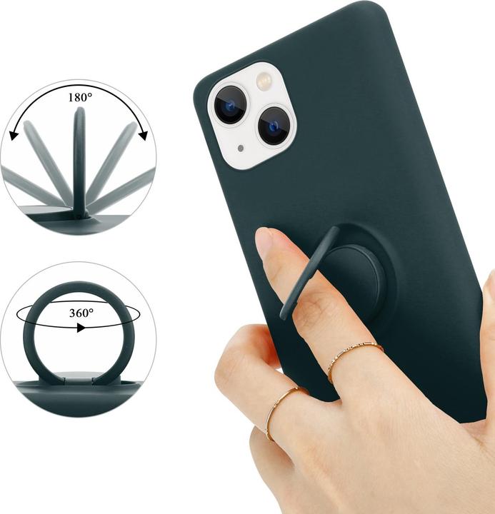 Immagine prodotto Cadorabo Custodia per Apple iPhone 14 PLUS in TPU Liquid Ring in stile custodia in silicone (Apple iPhone 14 Plus)