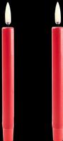 Produktbild Piffany Copenhagen Uyuni - LED mini taper candle 2-pack - Red, Smooth - 1,3x13,8 cm (UL-TA-RE01312-2) (2 x)