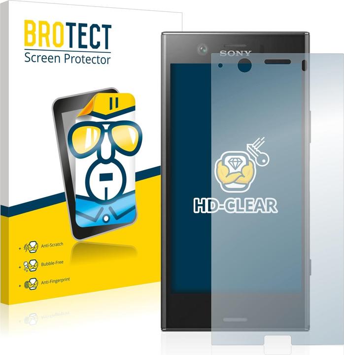Produktbild BROTECT Schutzfolie Displayschutz Klar (2 Stück, Sony Xperia XZ1 Compact)