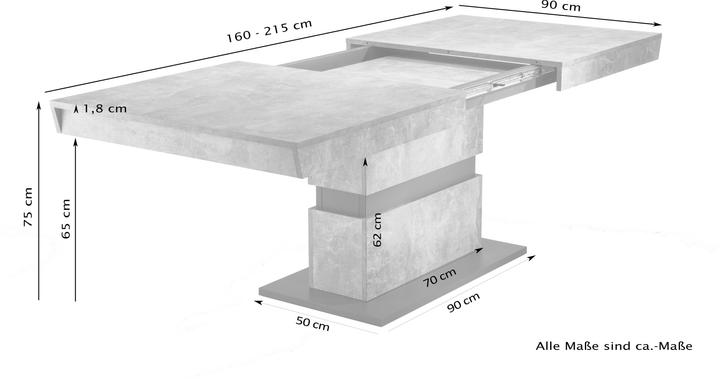 Actual product image ByLiving Matthew (160 x 90 x 75 cm)