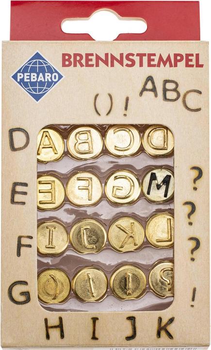 Image du produit Glorex Tampon à graver lettres A-L 16 pièces