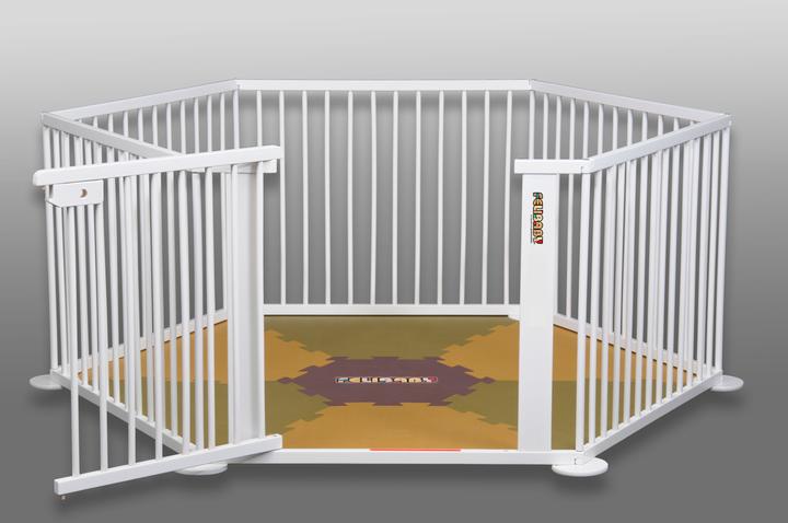 Produktbild Felibaby Krabbelpaket bestehend aus ONE4all 1+5 weiss und ¡Mattimo! Spielmatte braun-oliv